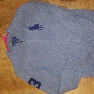 Ralph Lauren Polo Boys Gray Sweater Sz. 10-12